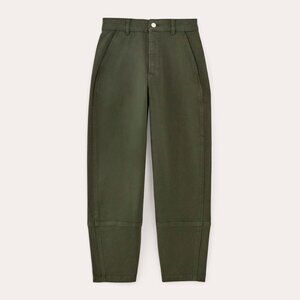Everlane Women's Utility Barrel Pant in Dark Forest, Size 10